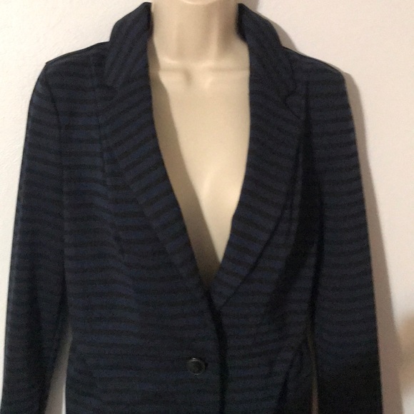 Elle Blue and Black stripped blazer - Picture 3 of 4